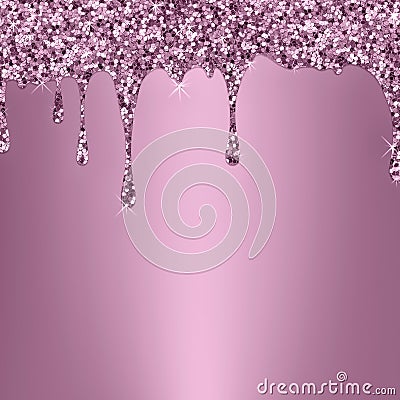 Shiny lights background. Dripping glitter texture Stock Photo