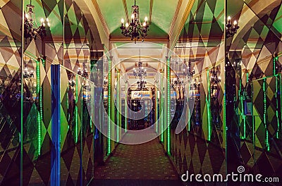 Shiny luxury casino entrance Editorial Stock Photo