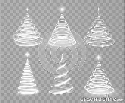 Christmas light tree Vector Illustration