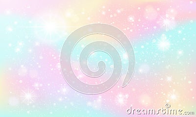 Shiny marble sky. Fairy fantasy skies, pastel colorful sparkles and fabulous dream sky vector background illustration Vector Illustration