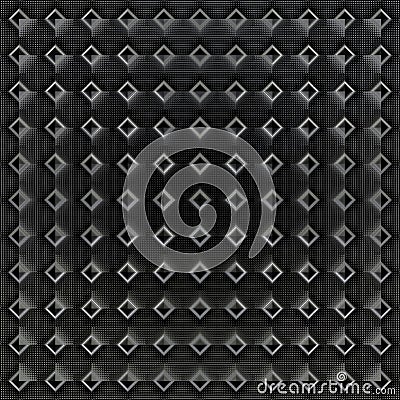 Shiny monochrome tiles with little dots industrial background Stock Photo