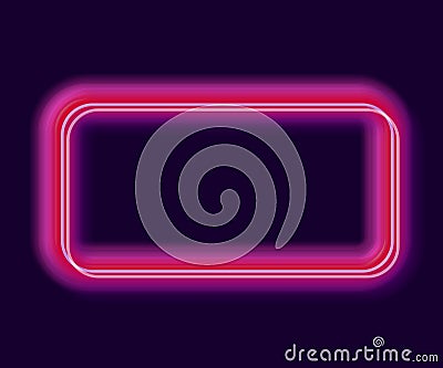 Shiny neon rectangles background. Vector Illustration