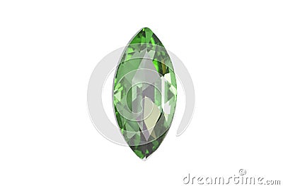 Shiny rhinestones isolated on white background, gemstone Stock Photo