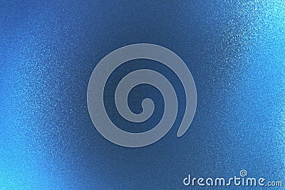 Shiny rough blue metal wall, abstract texture background Stock Photo