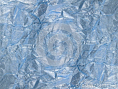 Shiny silver blue textile background Stock Photo