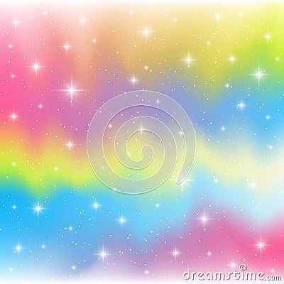 Shiny stars on color background Vector Illustration