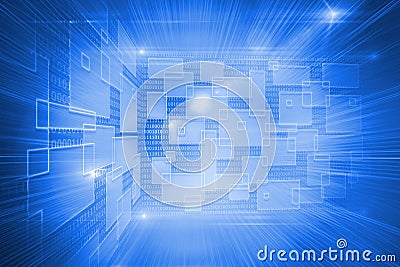 Shiny technological background Stock Photo