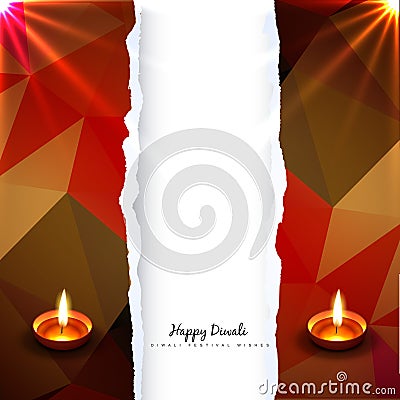 Shiny vector diwali design Vector Illustration