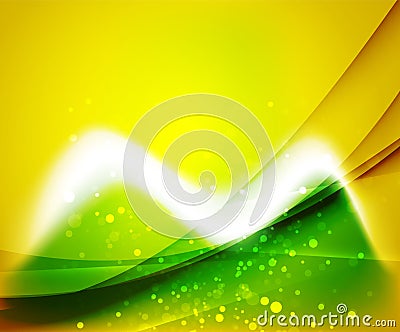 Shiny wave, magicabstract background Vector Illustration