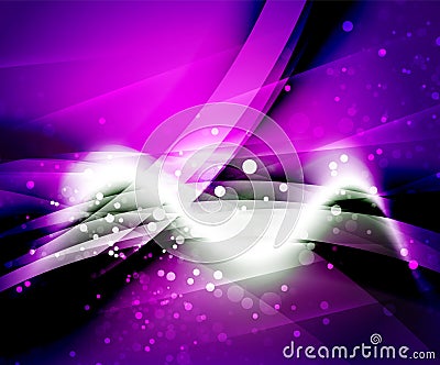 Shiny wave, magicabstract background Vector Illustration