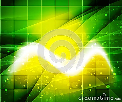 Shiny wave, magicabstract background Vector Illustration