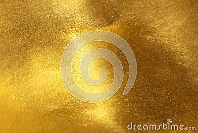 Shiny yellow leaf gold foil texture Stock Photo