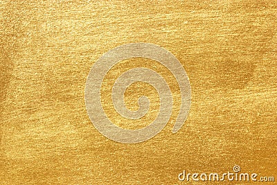 Shiny yellow leaf gold foil texture Stock Photo