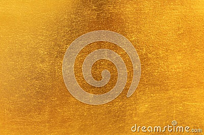 Shiny yellow leaf gold metal texture and background Stock Photo