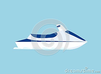 Sea scooter. Vector Vector Illustration