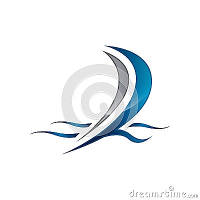 ship boat yacht sailing logo design vector illustrations Vector Illustration