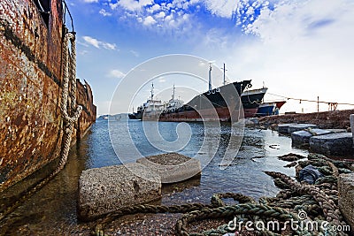 Ship-breaker Stock Photo