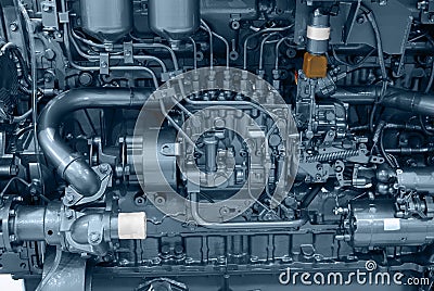 Ship engine Stock Photo