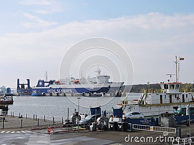 Ship-ferry DFDS Seaways Editorial Stock Photo