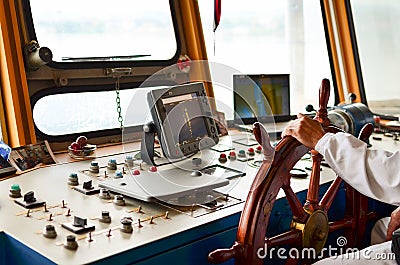 Ship navigation Stock Photo