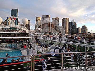 Ship pool travel tour Cruise Editorial Stock Photo