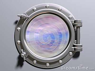 Ship porthole Stock Photo