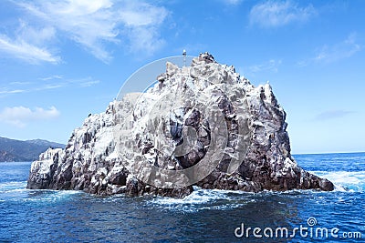 Ship Rock Catalina Island Stock Photo