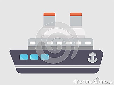 Ship Vector Transporation Stock Photo