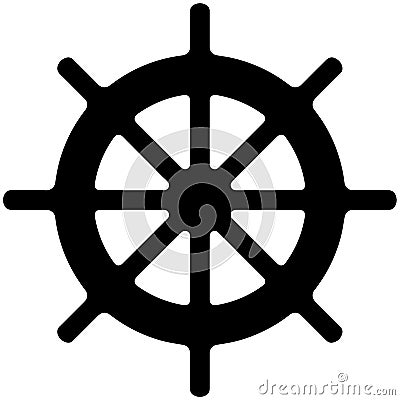 Ship wheel vector eps Hand drawn, Vector, Eps, Logo, Icon, silhouette Illustration by crafteroks for different uses. Vector Illustration