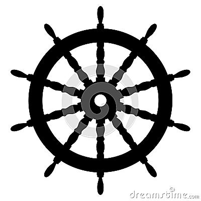 Ship wheel vector eps Hand drawn, Vector, Eps, Logo, Icon, silhouette Illustration by crafteroks for different uses. Vector Illustration