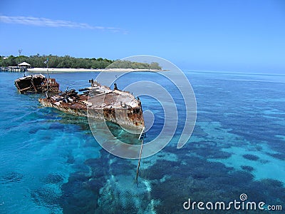 Ship wreck Stock Photo