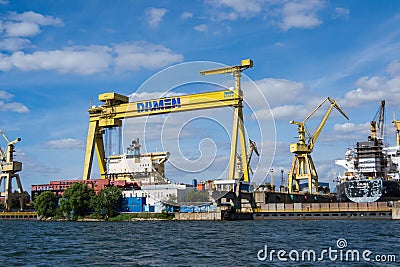 shipbuilder in Constanta Romania Editorial Stock Photo