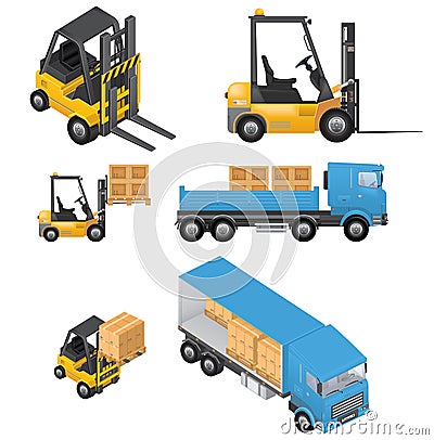 Shipment Icons Vector Illustration