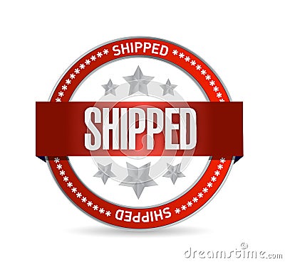 Shipped seal illustration design Cartoon Illustration