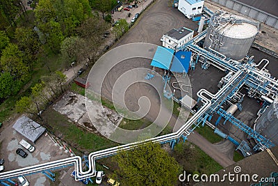 Shipping cargo to harbor by crane. Water transport International Stock Photo