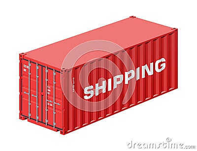 Shipping container Vector Illustration