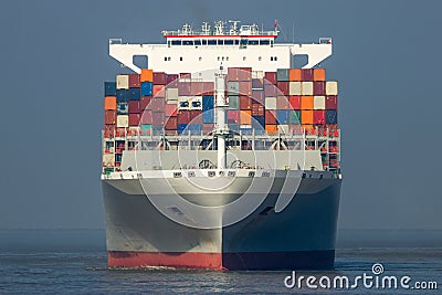 Shipping container ship Stock Photo