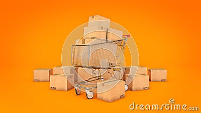 Shipping and logistics concept. Stock Photo