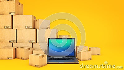 Shipping and logistics concept. Stock Photo