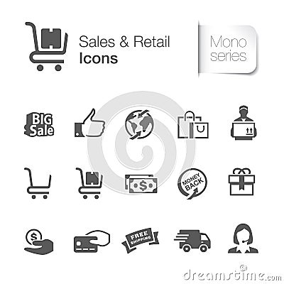 Shipping & logistics related icons. Vector Illustration