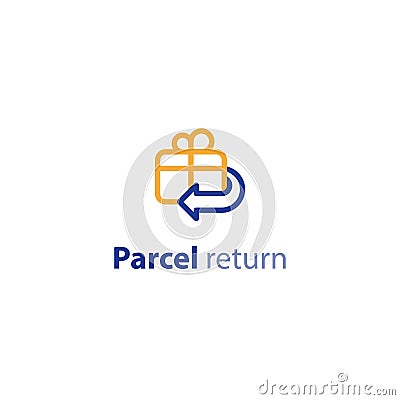 Shipping options, shipment services, parcel return and refund Vector Illustration