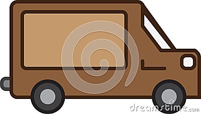 Shipping Truck Vector Illustration