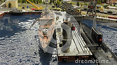 Ships at berth Editorial Stock Photo