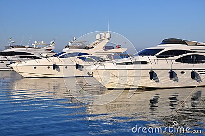 Ships in the port of Odessa. Stock Photo