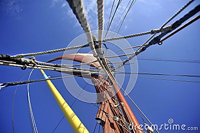 Ships Rigging Stock Photo