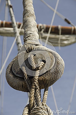 Ships Rigging Stock Photo