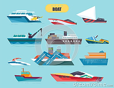 Ships at sea transport, shipping boats Stock Photo