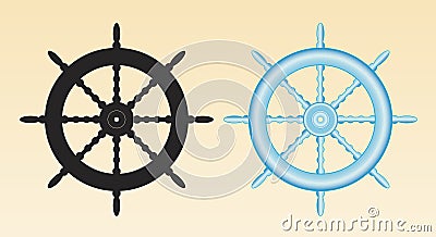 Ships wheel Vector Illustration