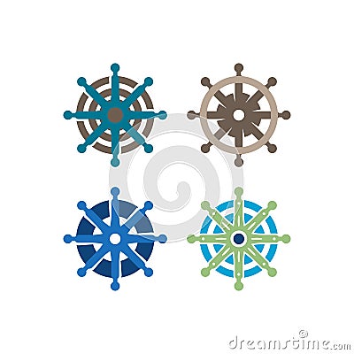 Ships wheel Vector Illustration