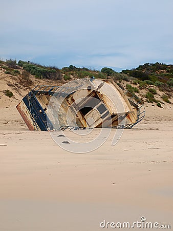 Shipwreck in Innes NP Stock Photo